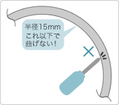 アンテナケーブル取り付け注意